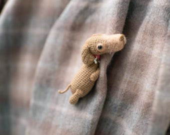 Miniature dog lovers brooch, animals little pin, dog memories portraits brooch,  lover’s gift felted pin brooch, bag  girl accessories