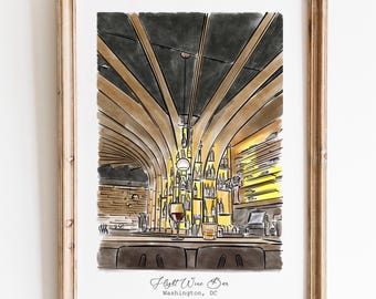 Custom First Date Portrait, Where It All Began, Where We Met, Our First Date Location, Watercolor Painting From Photo, Anniversary Gift