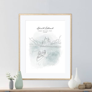 Personalised Favourite Place Watercolour Sketch, Bespoke Travel Memories Illustration, Where It Al Began, Custom Landscape Drawing image 3