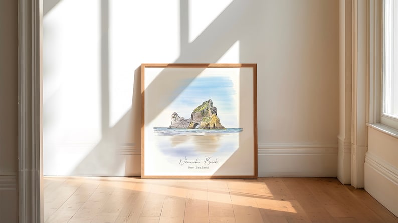 Personalised Favourite Place Watercolour Sketch, Bespoke Travel Memories Illustration, Where It Al Began, Custom Landscape Drawing image 7