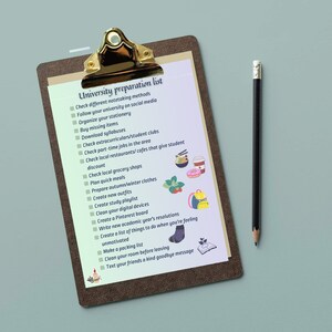 Academic preparation checklist