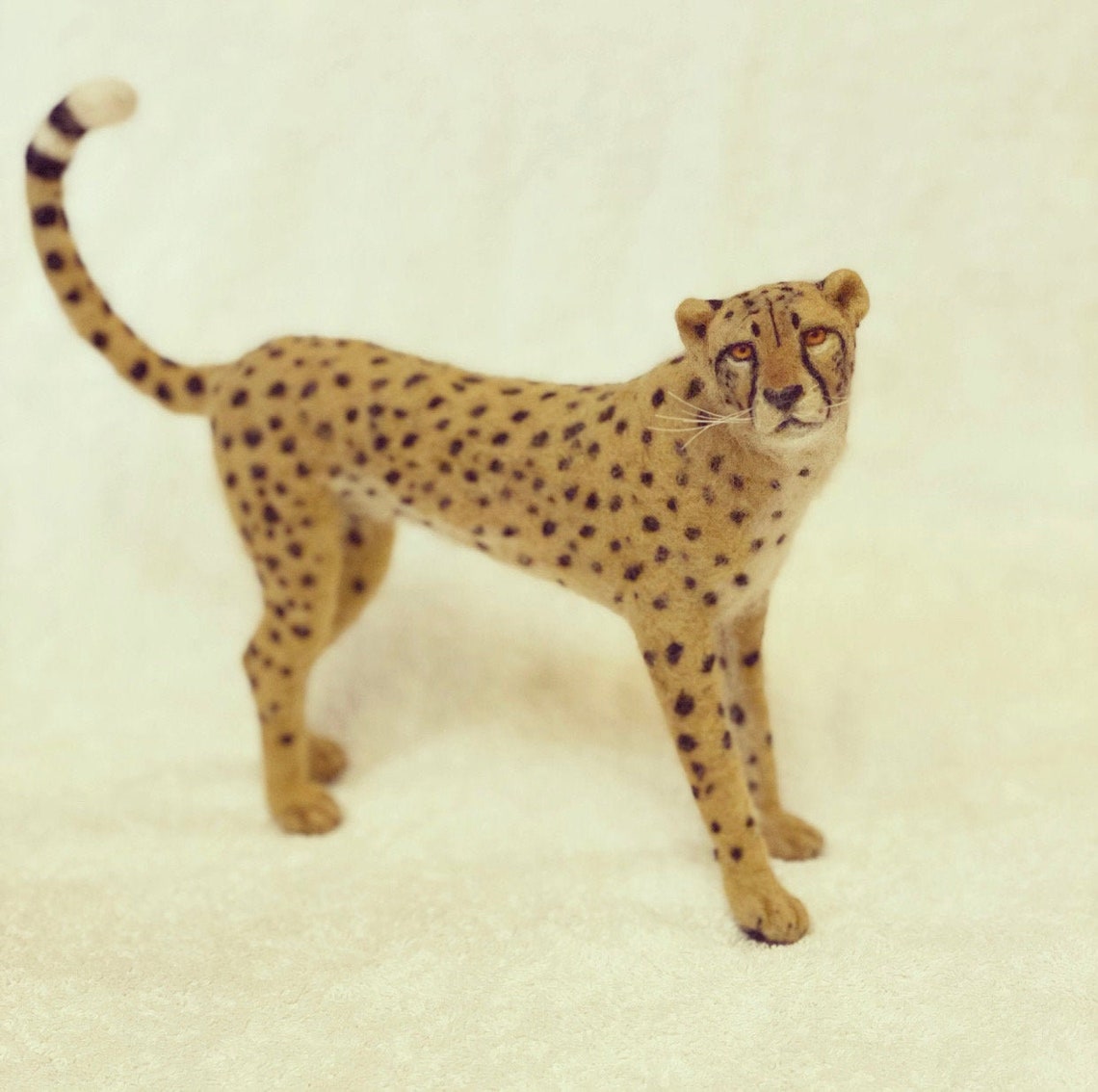Gift Stuffed Realistic Cheetah Custom Made Cheetah Toy Cat Etsy
