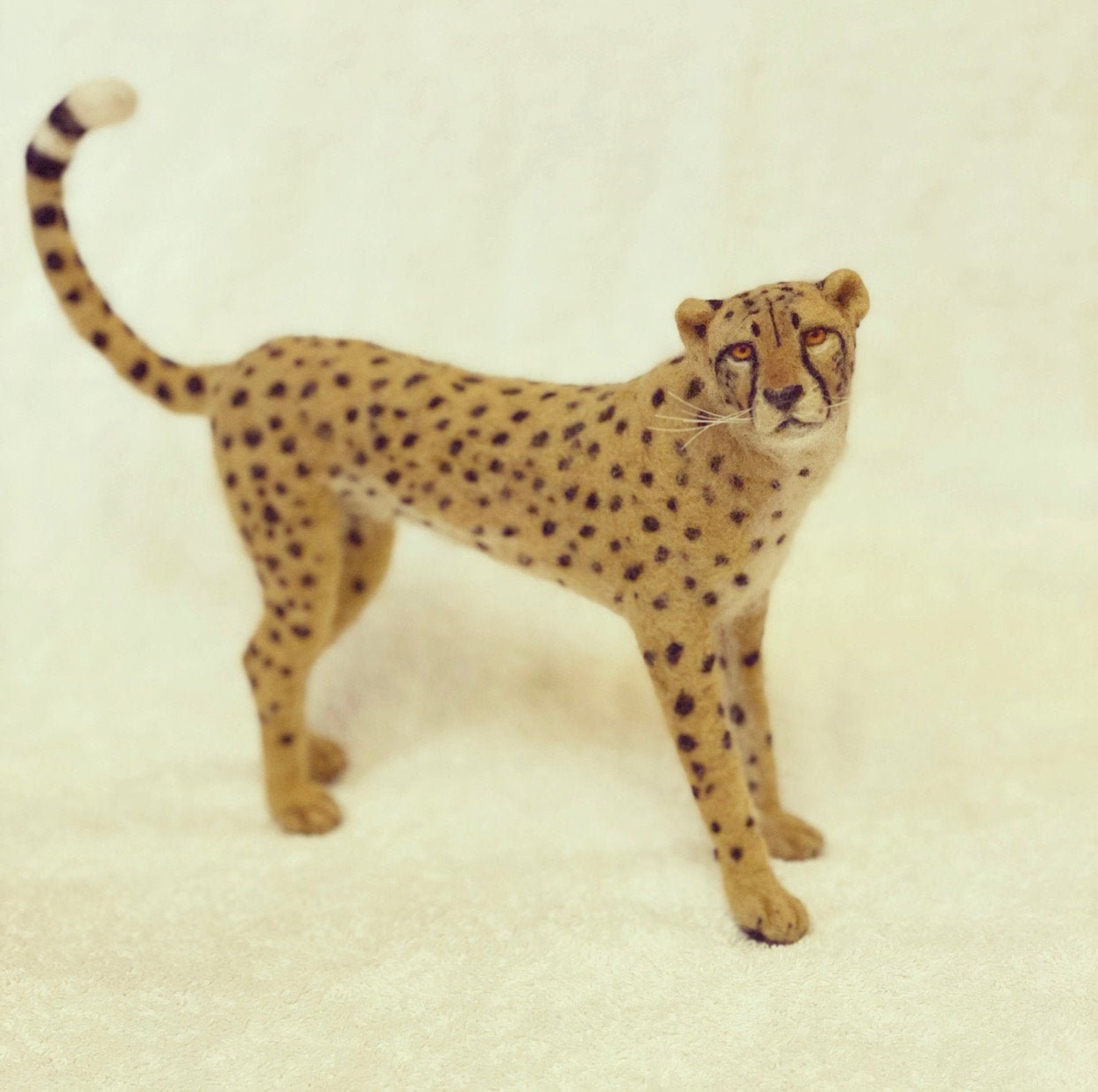Gift stuffed realistic cheetah custom made cheetah toy cat | Etsy
