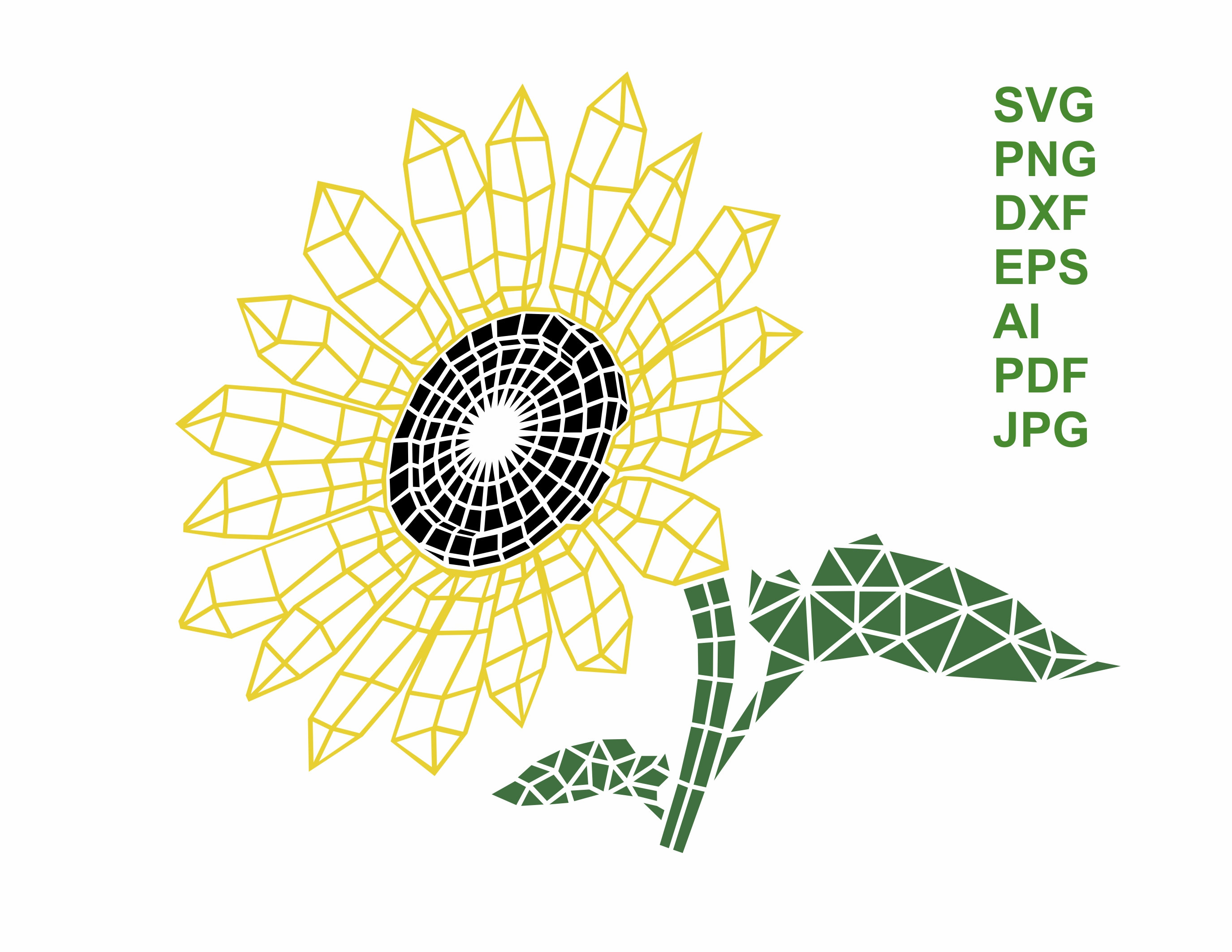 Sunflower Svg Png Dxf Eps Ai Clipart Printable Etsy My XXX Hot Girl