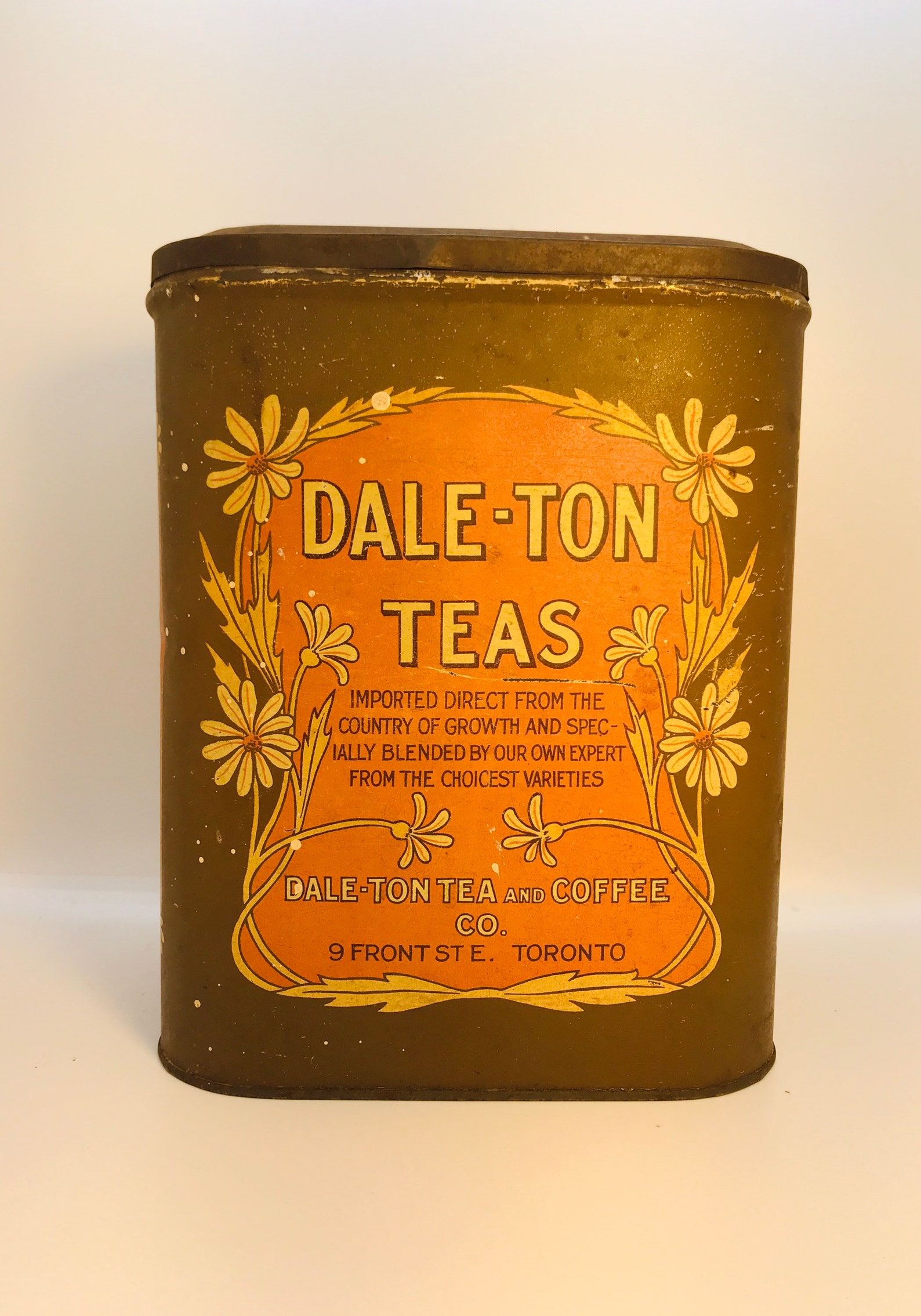 Vintage Dale-ton Teas Tin - Etsy Canada