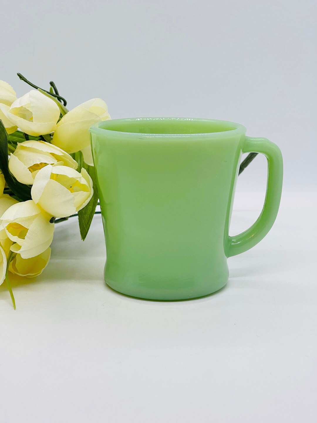 Jadeite Oven Fire King D Handle Mug Etsy