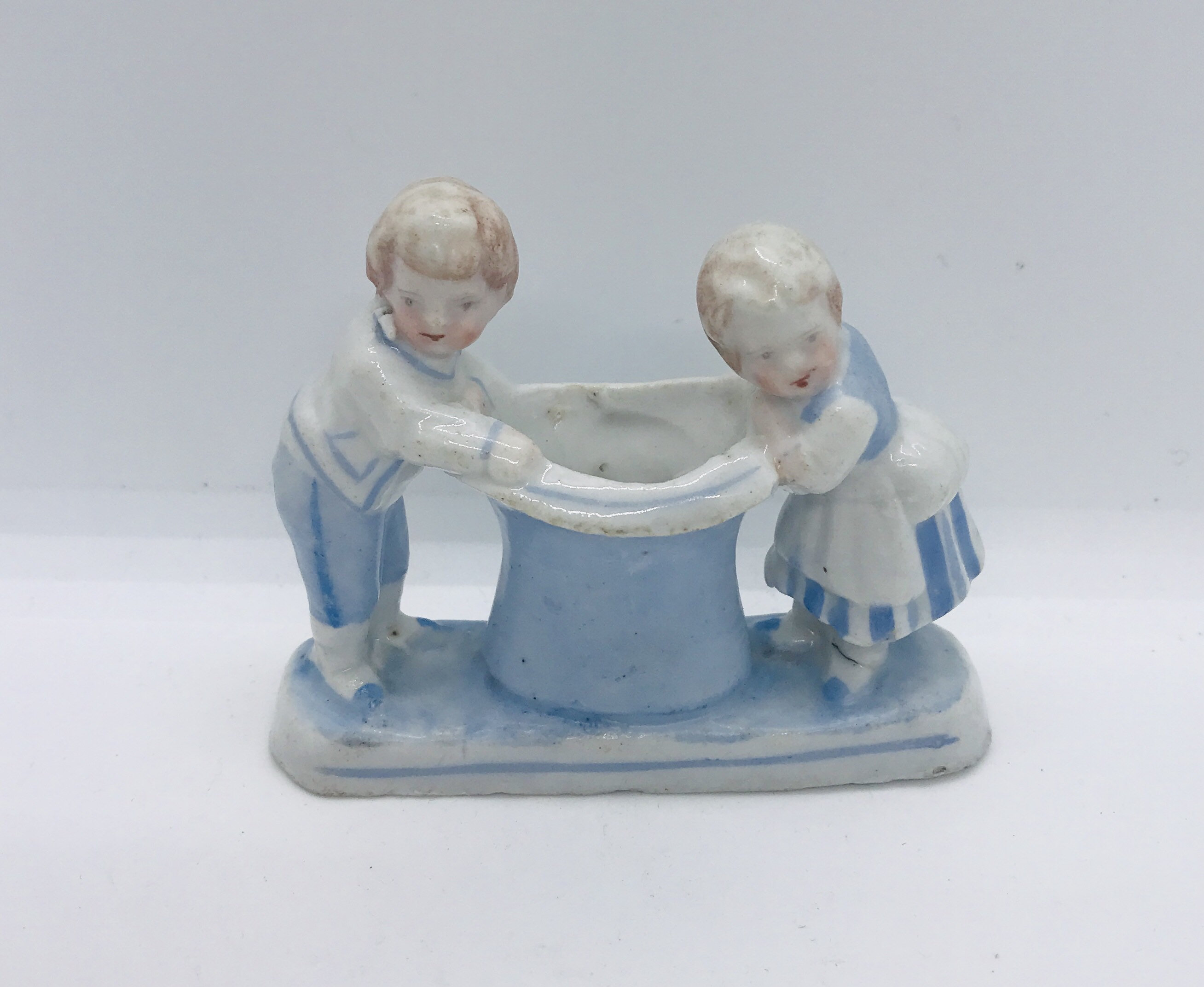 Antique Porcelain Match Safe Holder Etsy Canada