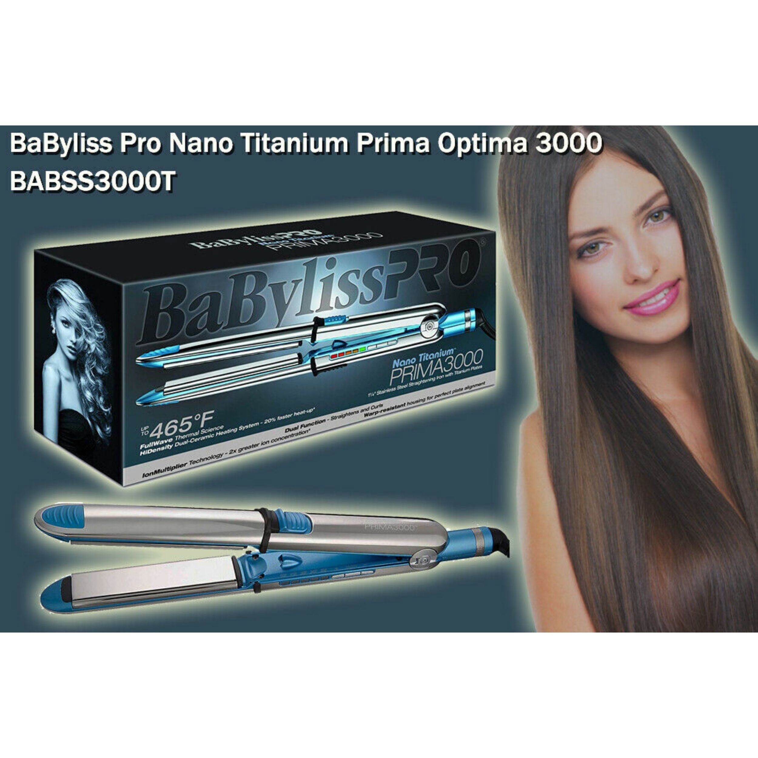 BABYLISS Pro Hair Straighteners BABYLISS Pro Nano Titanium Etsy