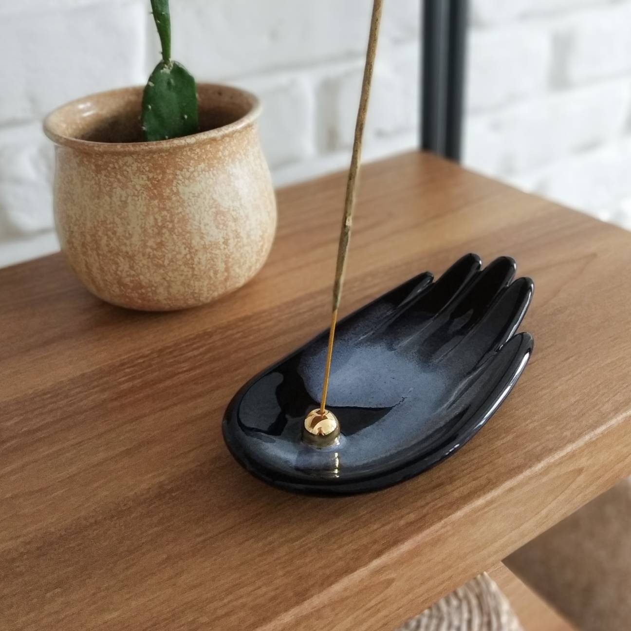 Handgemachter Räucherer aus Palmen Handgemachter Keramik | Etsy