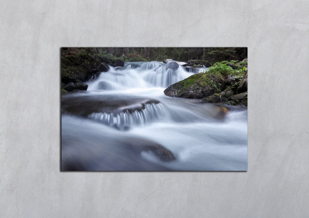 Waterfall Files Waterfall Landscape Photography Waterfall Art Print Digital File ...