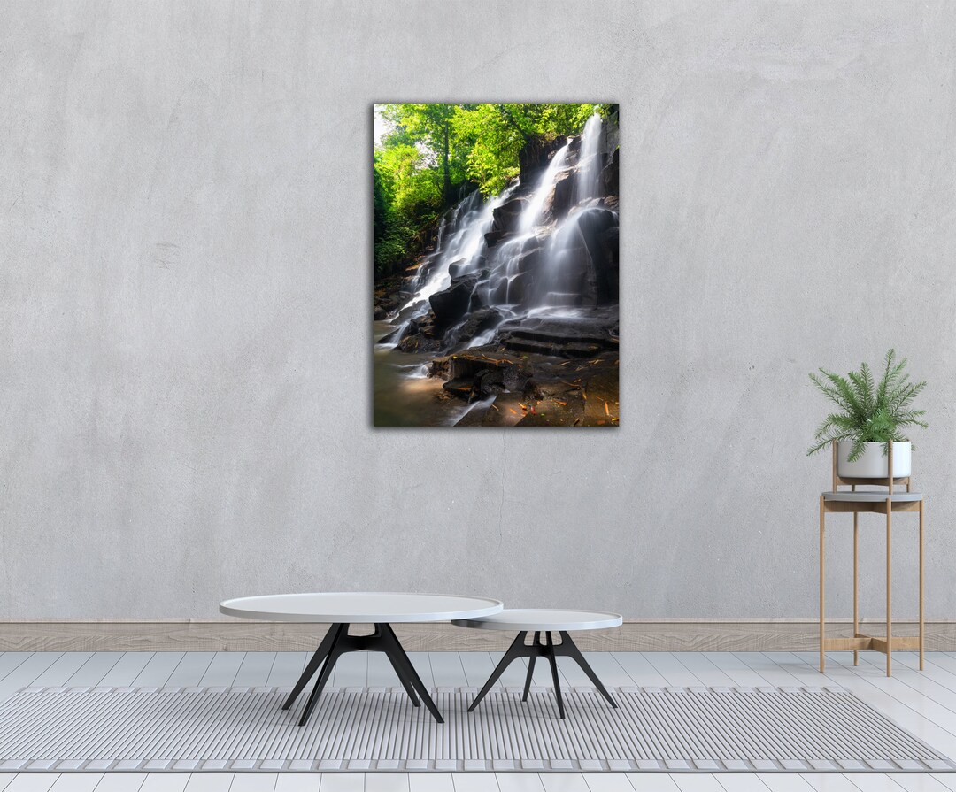 Vertical Waterfall Wall Decor Waterfall Photo for Walls Etsy