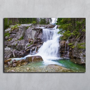 Waterfall landscape photography, Printable waterfall, Prins digital download, Waterfall wall decor, Waterfall scenery, Seasons waterfall