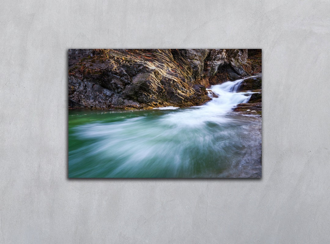 Waterfall Printable Landscape Photography Printable River Digital Download Waterfall Wall Decor ...