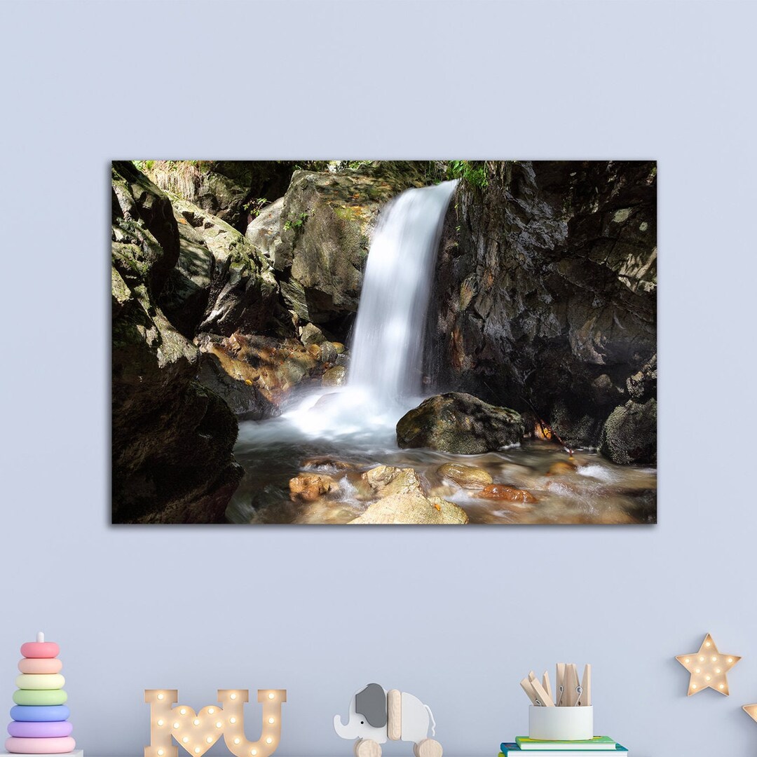 Waterfall Landscape Printable Waterfall Printable Digital - Etsy