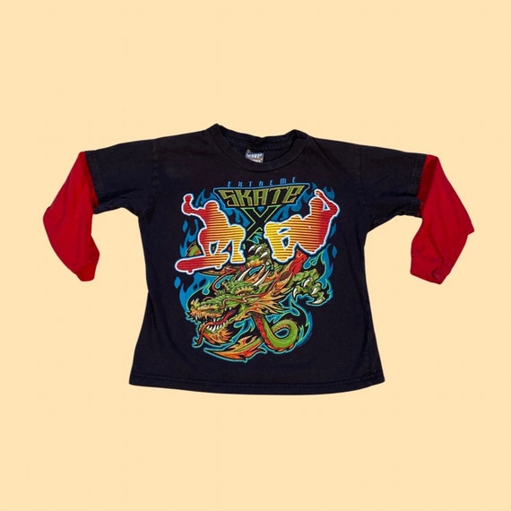 2000's Extreme Skate Layered T-shirt (youth 6/7) - Etsy