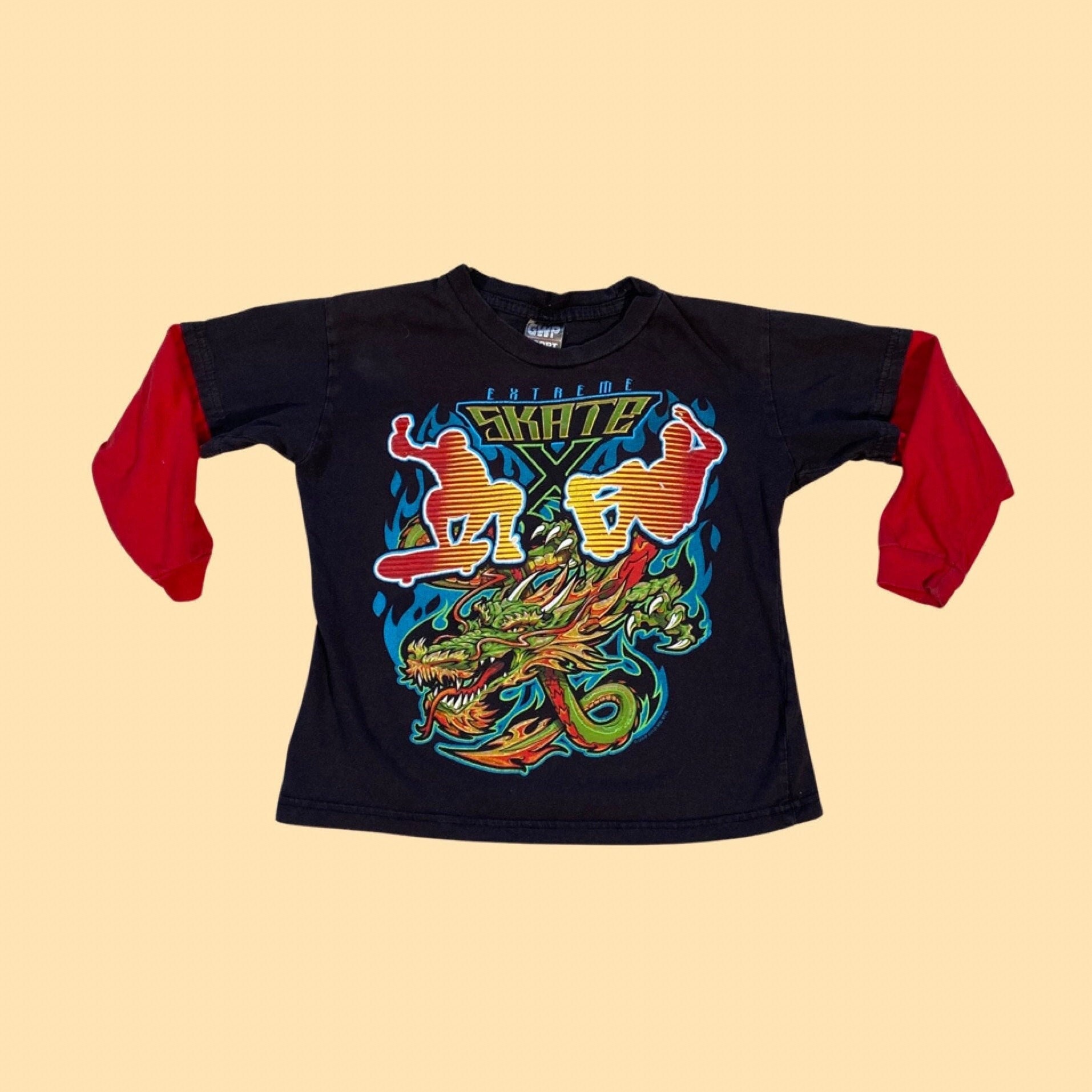 2000's Extreme Skate Layered T-shirt (youth 6/7) - Etsy