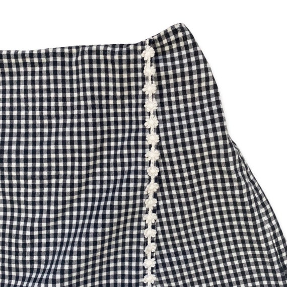 Red Gingham Ruffle Skort