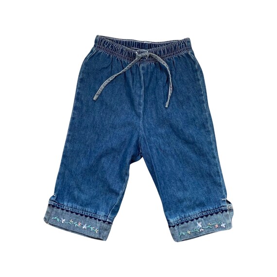 OshKosh Cropped Pants with Floral Embroidery