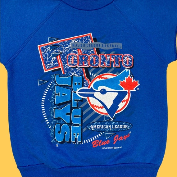 Vintage 90s Toronto Blue Jays Kids Sweatshirt Tee Gem
