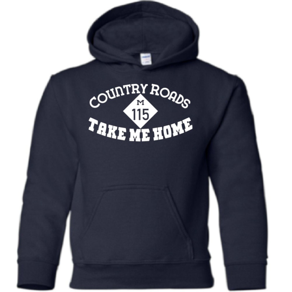 Country Roads Home Highway M115 Michigan MI Hoodie Unisex Etsy.de