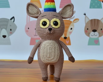 Lemur,Lemur Stuffed Toy, Amigurumi, Crochet Doll, Animal Lemur Plushie, Сartoon from toy, Сharacter from the book,Unique toy