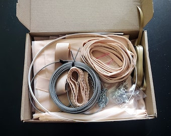 A set of materials for sewing transparent corset differen colors, to sew a corset to train the waist