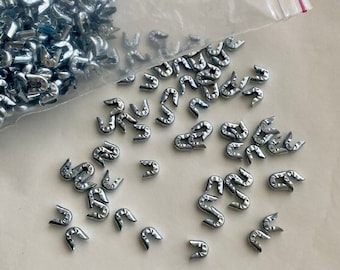 5mm Metal Spiral Wire End Caps for Corsetry, packs of 50 or 100