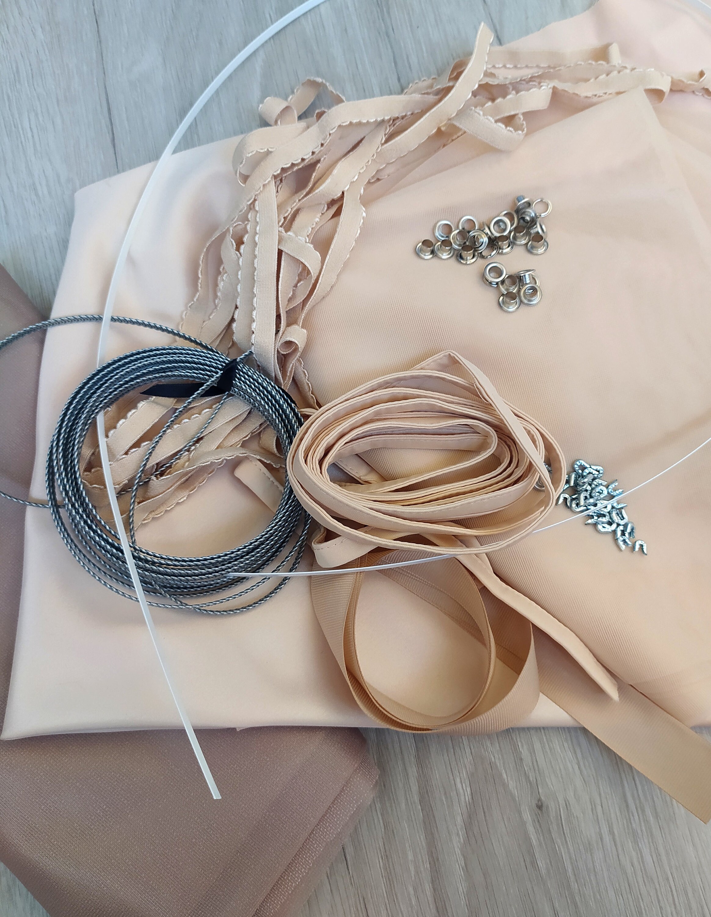 Sewing Corset Supplies Kit Beige Color Set of Materials for Etsy UK