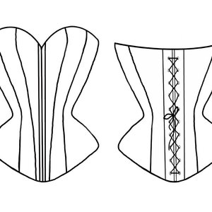 Underbust and Overbust Corset Patterns Set PDF (Instant Download) - Etsy