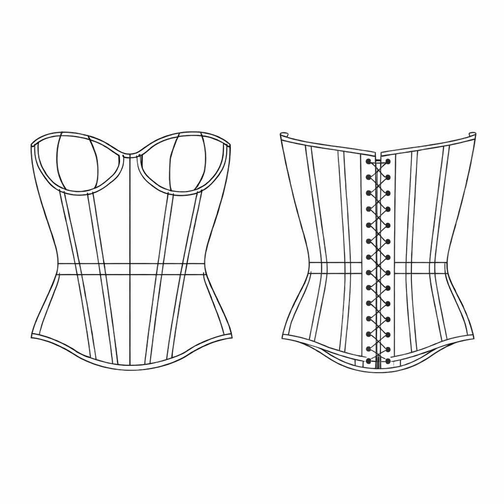 Custom Made Corset Pattern - Etsy