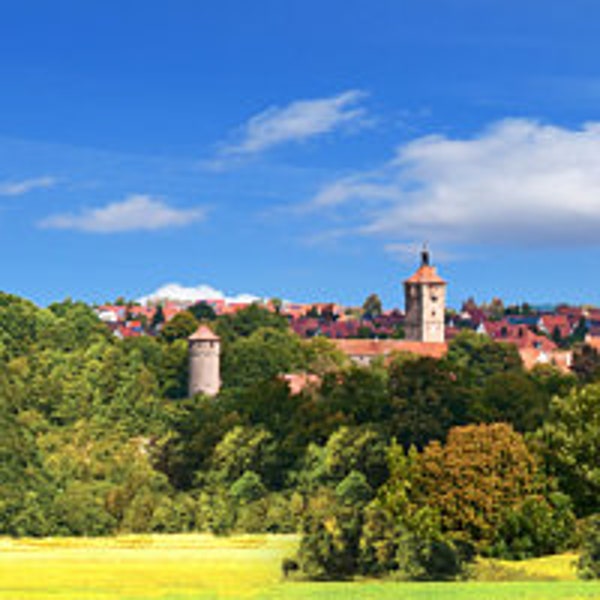 Modellbahn Hintergrund Verbund "Rothenburg ob Tauber + Fränk.Schweiz" bis 12 m