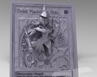 Dark Magician Girl Custom 3D Printing File - Instant Download - STL/OBJ Format - High Quality and Detailed