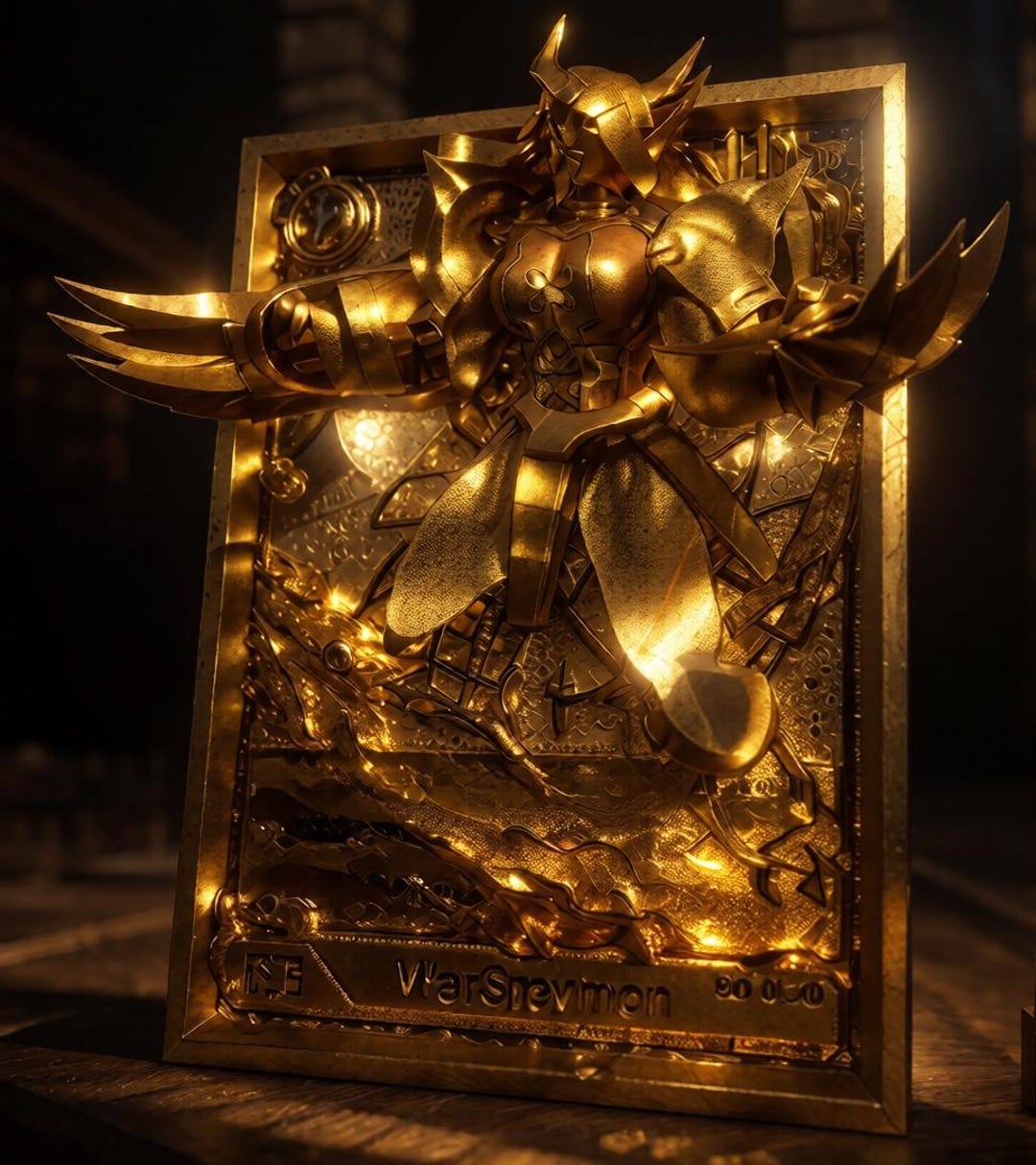 Wargreymon 3D/4D Digimon Card Model STL - Etsy