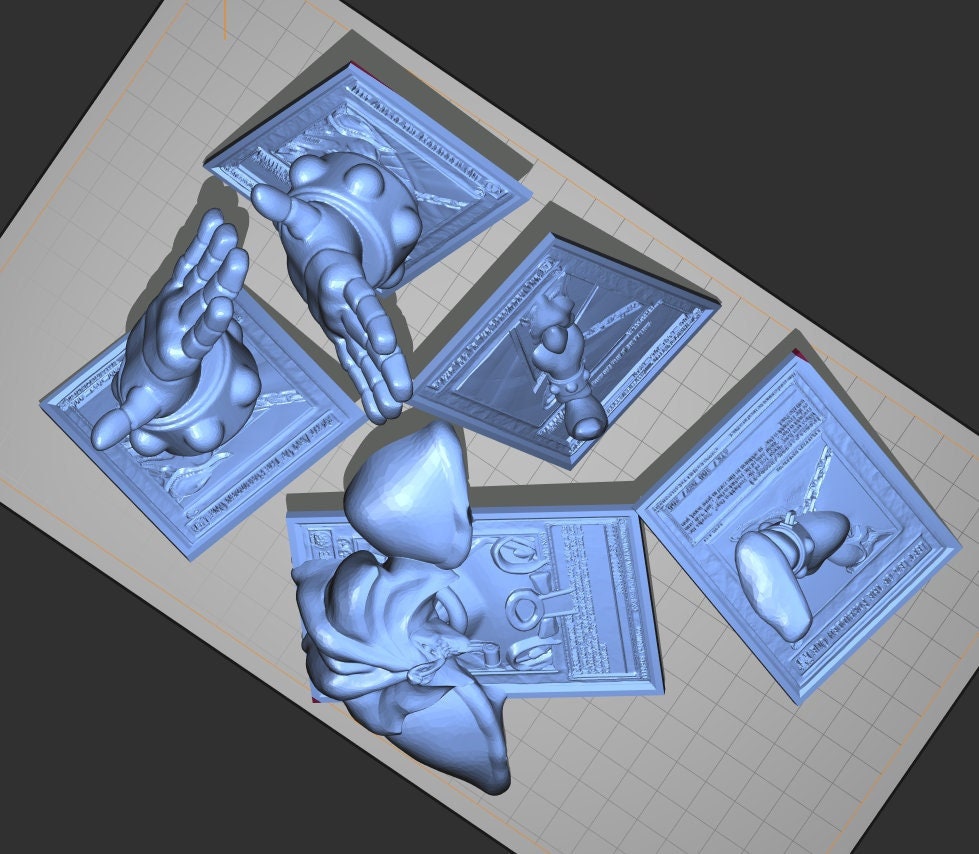 Exodia the Forbidden One 3D 4d All 5 Pieces Custom - Etsy