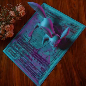 Umbreon 3D/4D Karte - Umbreion mysteriöse Anziehungskraft