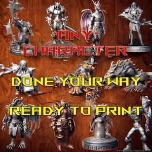Convert your World of Warcraft character into a 3D-printable model! 3D-model STL file ready-to-print + custom personalization