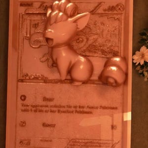 Carte Goupix 3D/4D - fichier d'impression 3D personnalisé - nouvelle carte Pokémon