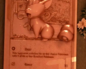 Vulpix 3D / 4D Card - Custom 3D Printing File - Pokemon New Card