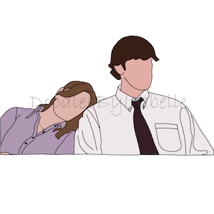 Pam Sleeping on Jim&#39;s Shoulder - The Office TV Show
