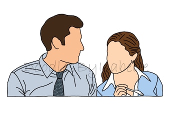 Jim e Pam do escritório
