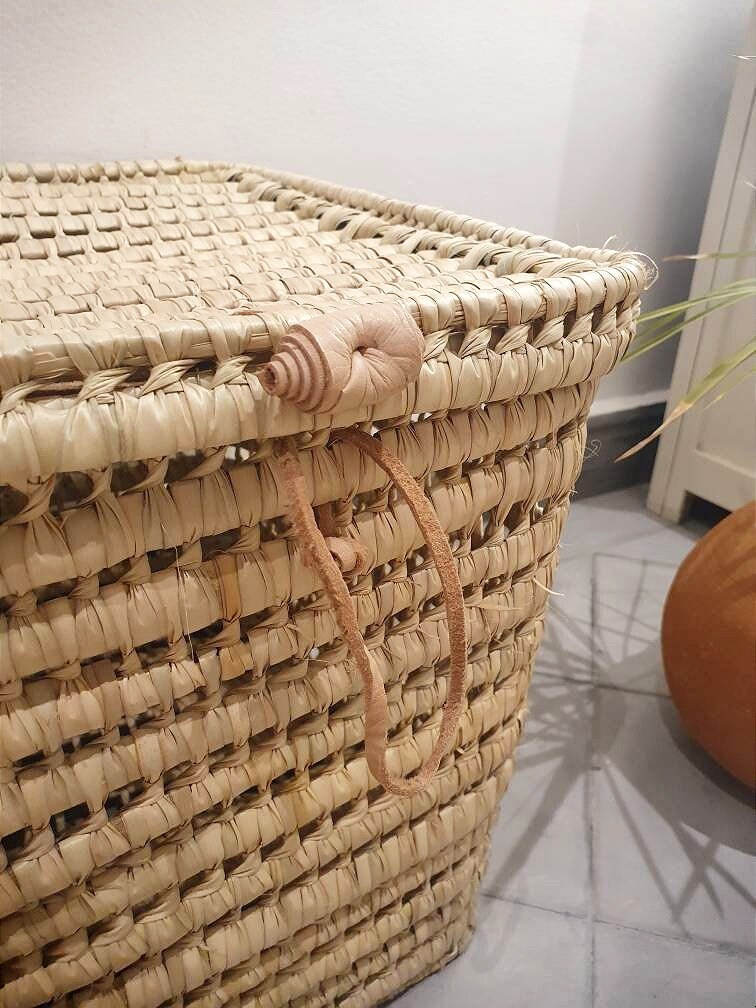 Palmenblatt-Ablagefach mit Knöpfen und Knöpfen aus Leder | Etsy