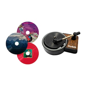 Car Air Freshener in a Design of Spinning Vintage Record Player Stylish way to keep Your Car smelling Nice and Fresh Gift Idea