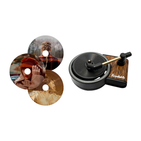 Car Air Freshener in a Design of Spinning Vintage Record Player Stylish way to keep Your Car smelling Nice and Fresh Gift Idea