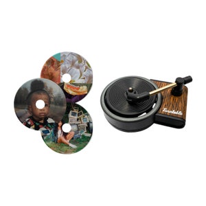 Car Air Freshener in a Design of Spinning Vintage Record Player Stylish way to keep Your Car smelling Nice and Fresh Gift Idea