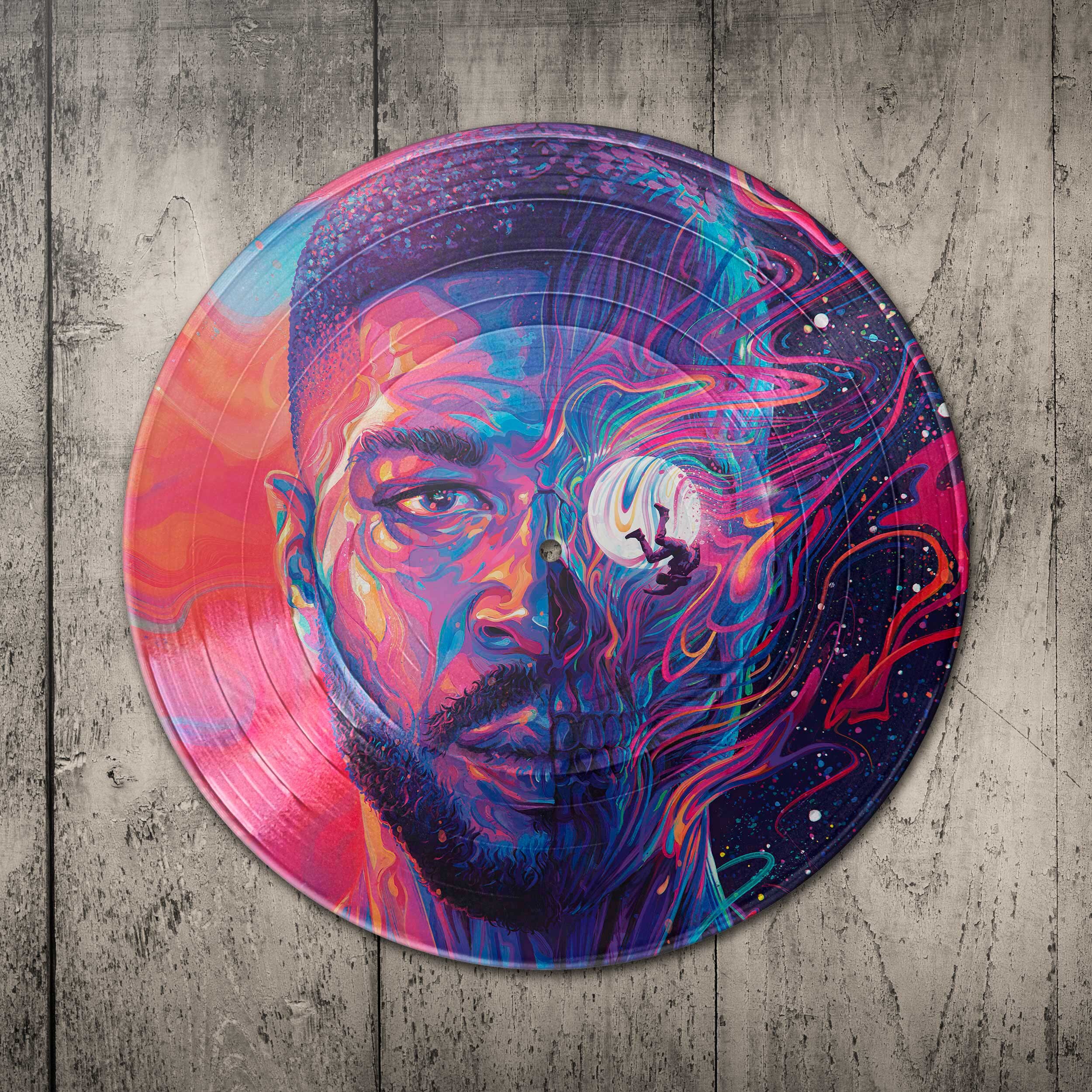 Kid Cudi - Man on the Moon III the Chosen Unique Rap Poster, Print