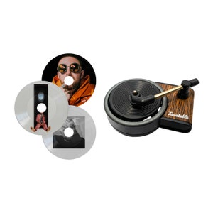 Autoluchtverfrisser in het ontwerp van een draaiende vintage platenspeler Stijlvolle manier om je auto lekker fris te laten ruiken Cadeau-idee