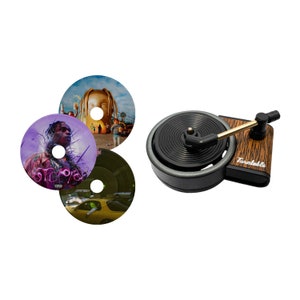 Car Air Freshener in a Design of Spinning Vintage Record Player Stylish way to keep Your Car smelling Nice and Fresh Gift Idea