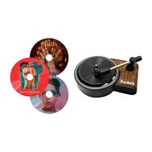 Car Air Freshener in a Design of Spinning Vintage Record Player Stylish way to keep Your Car smelling Nice and Fresh Gift Idea