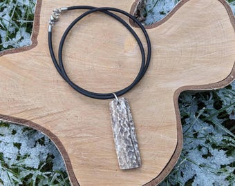 Rustic antler necklace / pendant