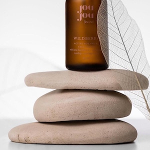 Product Photography Props, Pebble and Concrete Risers,Platforms that Elevate Products, Adding a Natural and Minimalist Aesthetic